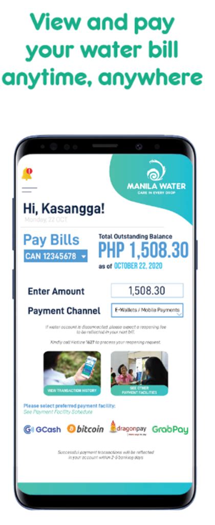 manila water bill online|Online and Mobile Payment Facilities .
